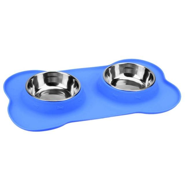 No Spill Silicone Pet Feeder Bowl