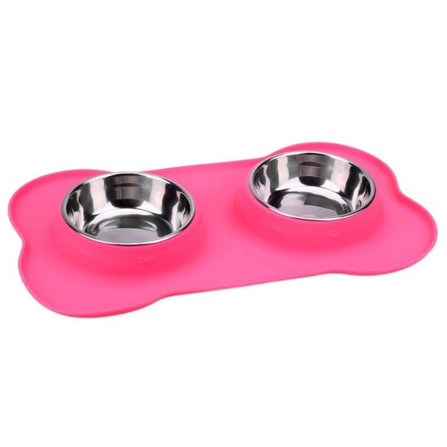 No Spill Silicone Pet Feeder Bowl