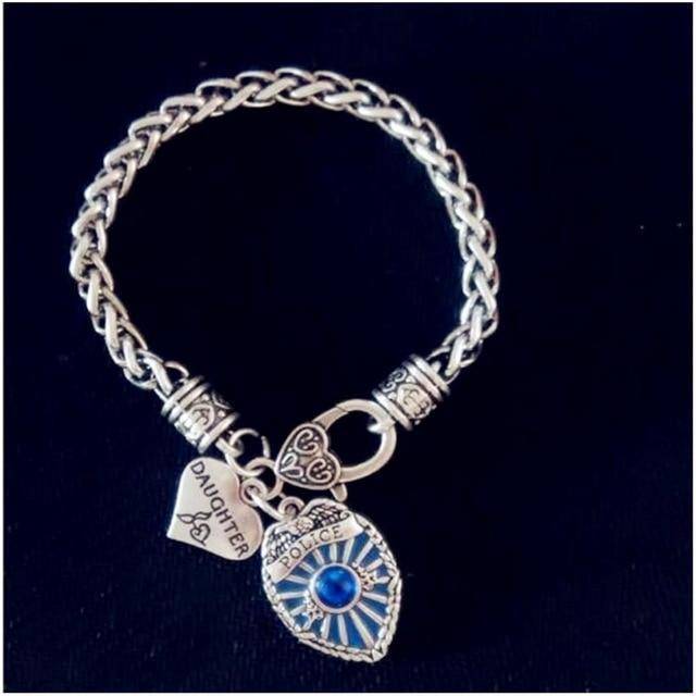 Police Badge Charm Bracelet - First Responder