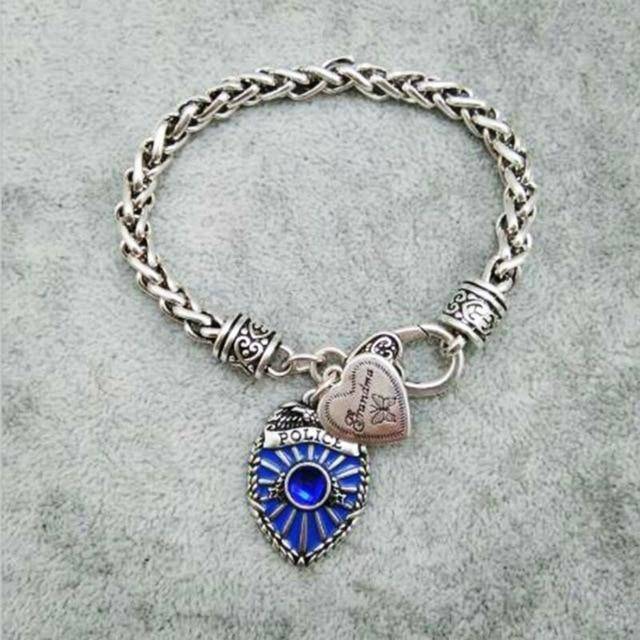 Police Badge Charm Bracelet - First Responder