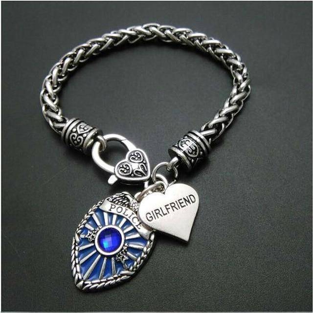 Police Badge Charm Bracelet - First Responder