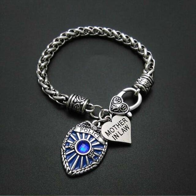 Police Badge Charm Bracelet - First Responder