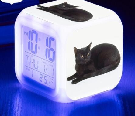 LED Cat Alarm Clock