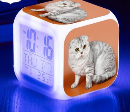 LED Cat Alarm Clock