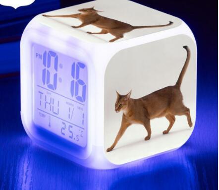 LED Cat Alarm Clock
