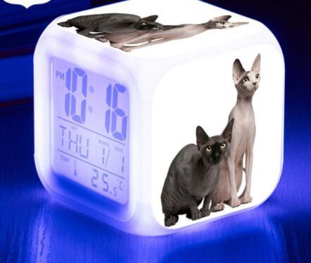 LED Cat Alarm Clock