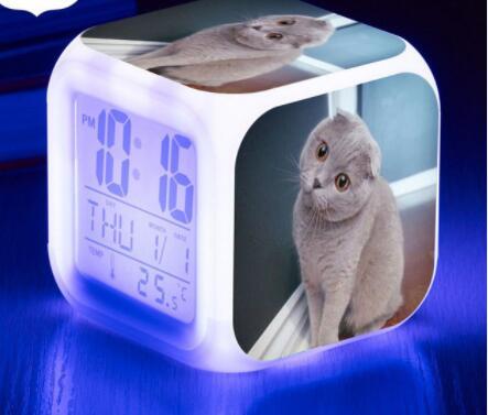 LED Cat Alarm Clock