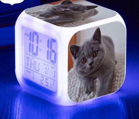 LED Cat Alarm Clock