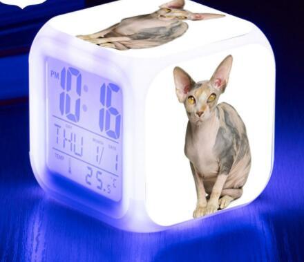 LED Cat Alarm Clock