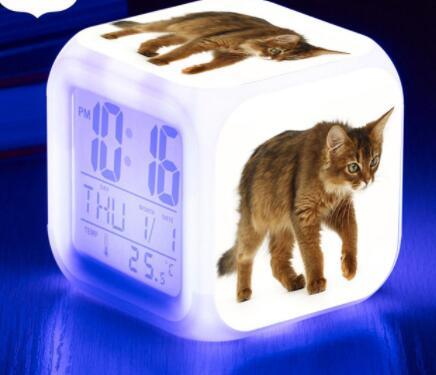LED Cat Alarm Clock