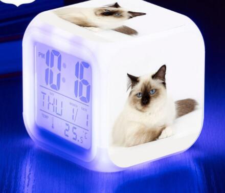 LED Cat Alarm Clock