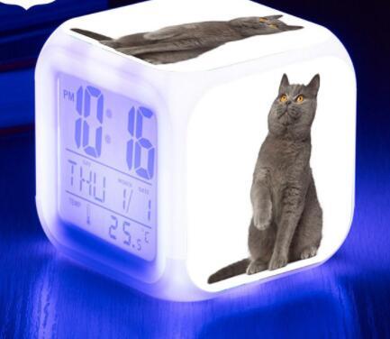 LED Cat Alarm Clock