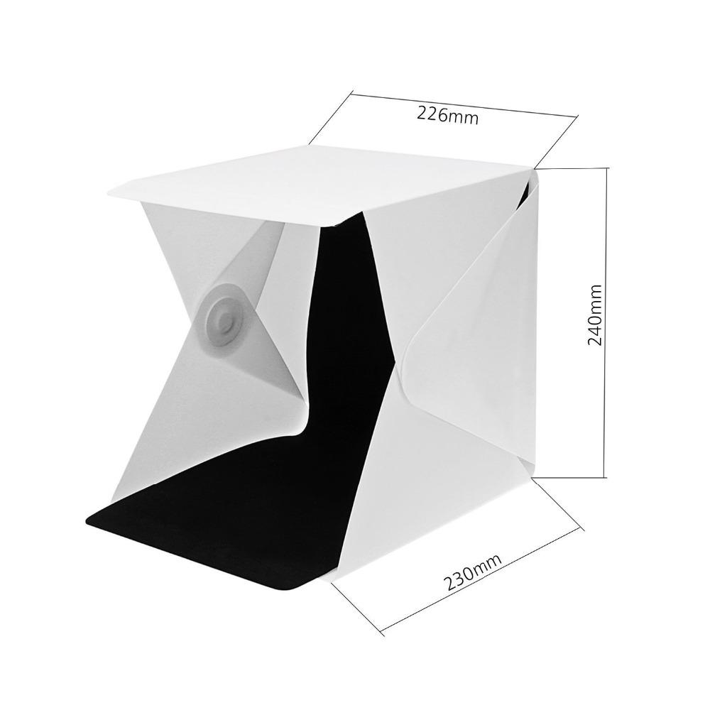 Photo Mini Studio Light Box - Portable Photography Kit with LED Light