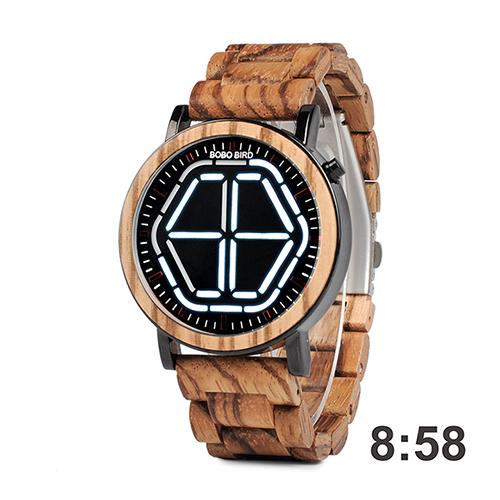 Wooden LED Watch