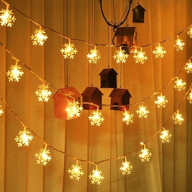 LED Snowflake Lights
