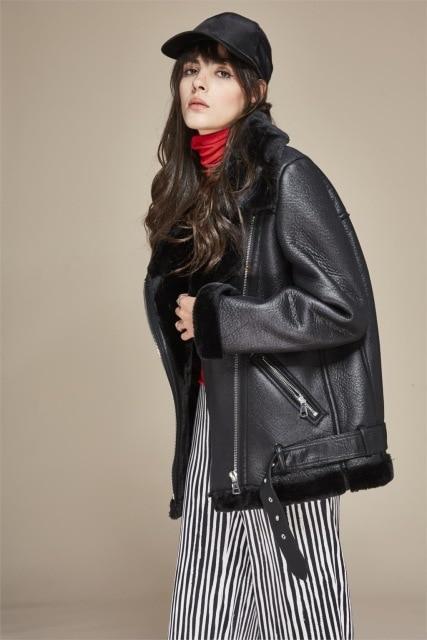 Street Fashion Women's PU leather jacket