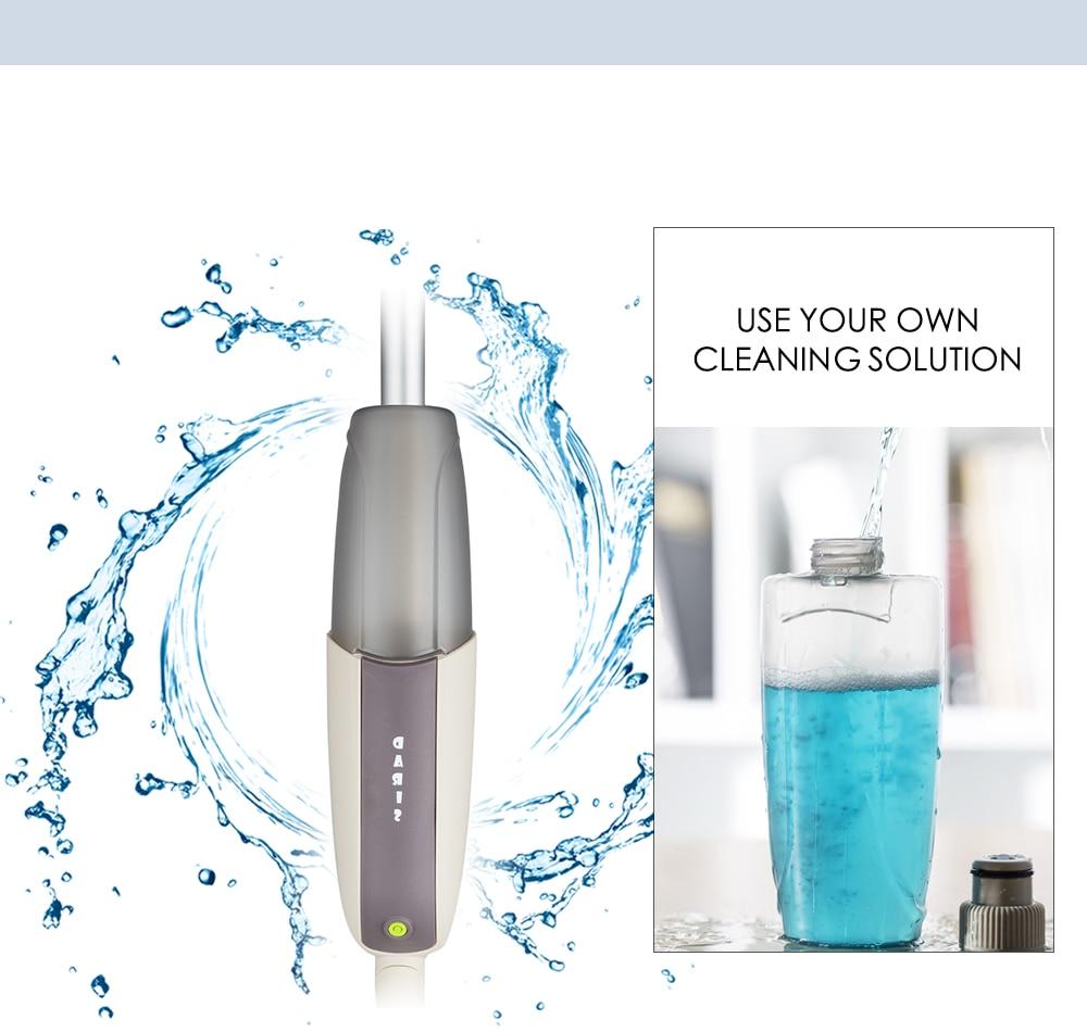 360 Degree Spray Floor Mop with Reusable Microfiber Pads