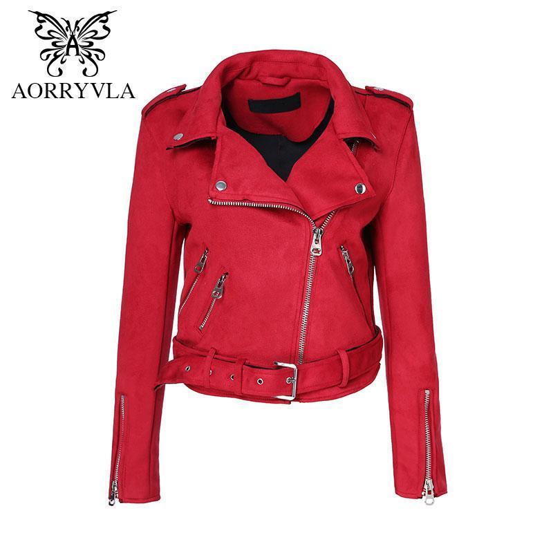 Down Colors Suede Faux Leather Jacket