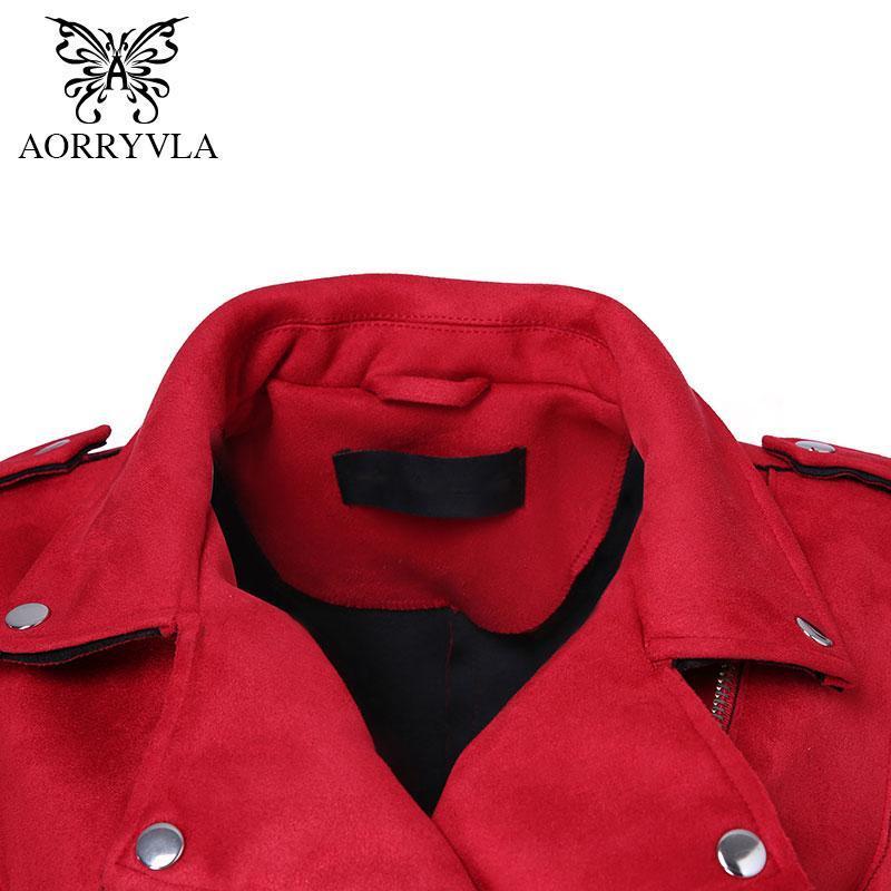 Down Colors Suede Faux Leather Jacket