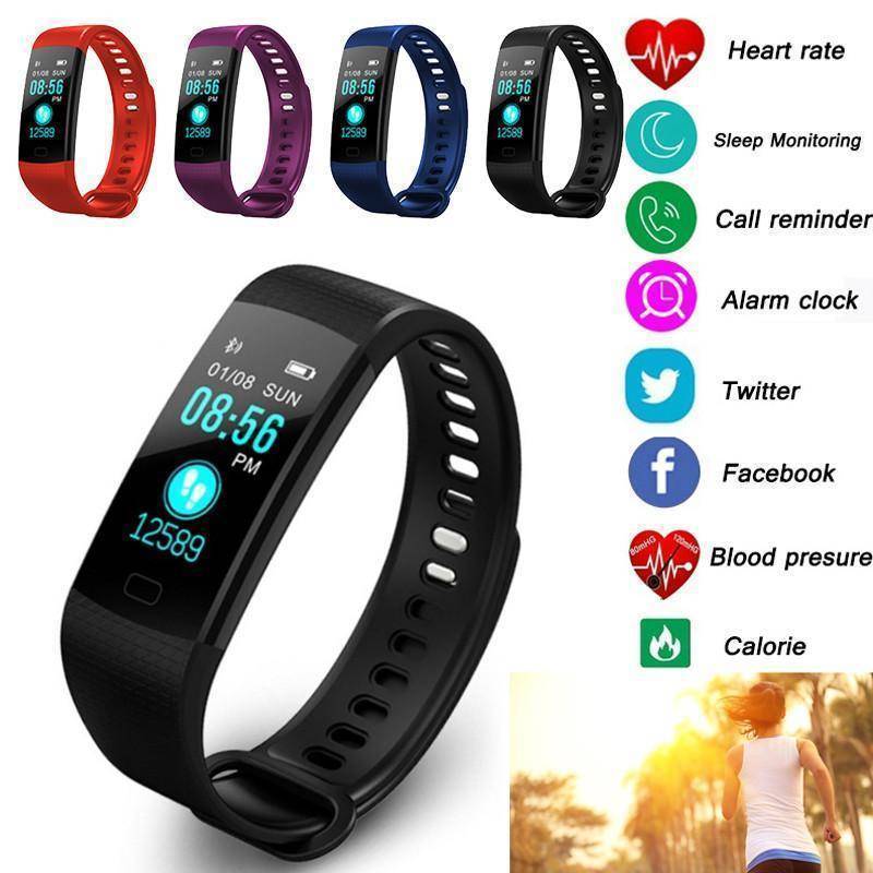 Bluetooth Smart Bracelet for Android IOS Sleep Monitoring Color Bracelet OLED IP65 Stopwatch Blood Pressure