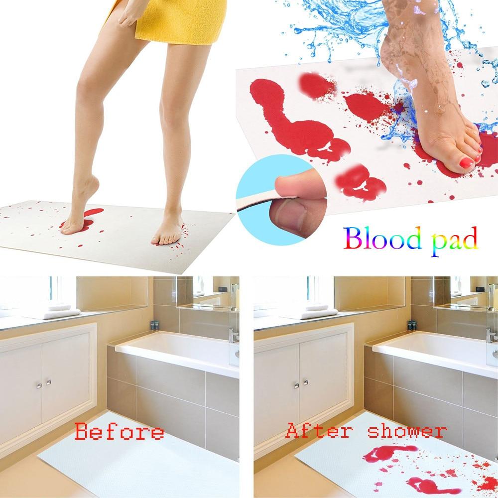 Bloody Footprint Bath Mat