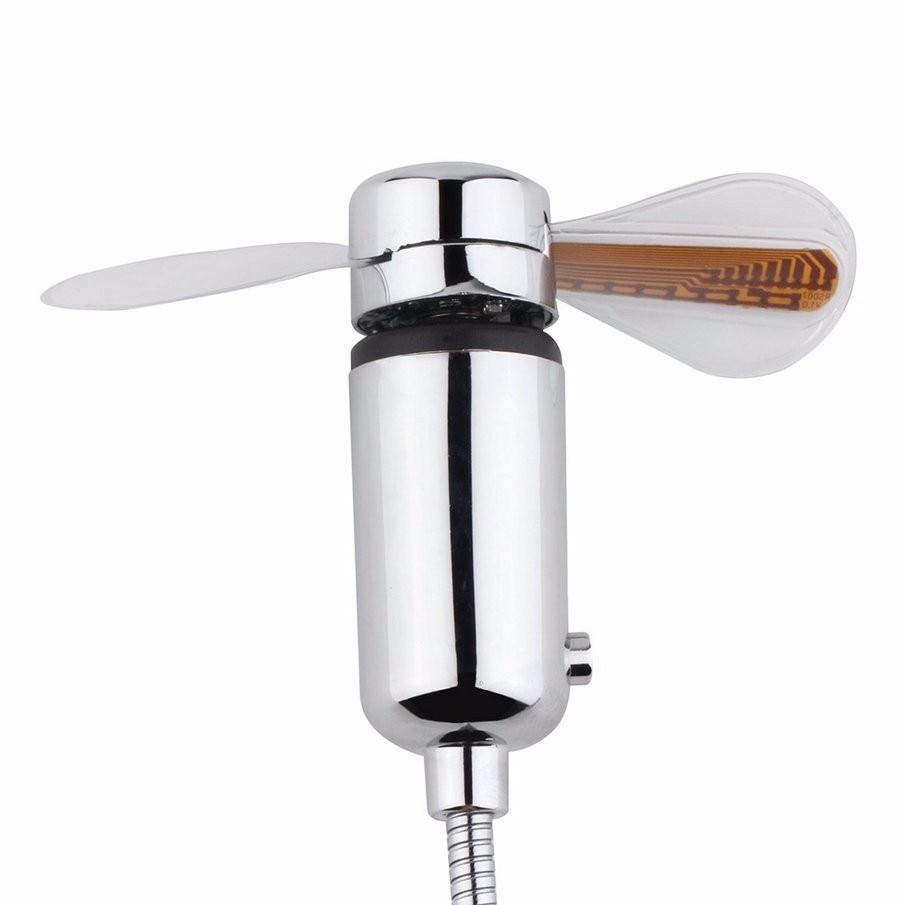 USB Mini Fan with LED Time
