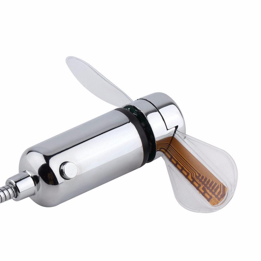 USB Mini Fan with LED Time