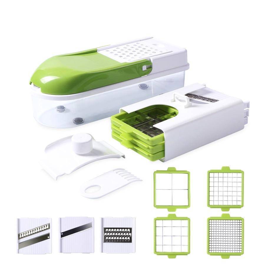 Multifunction Vegetable Slicer with 8 Dicing Blades