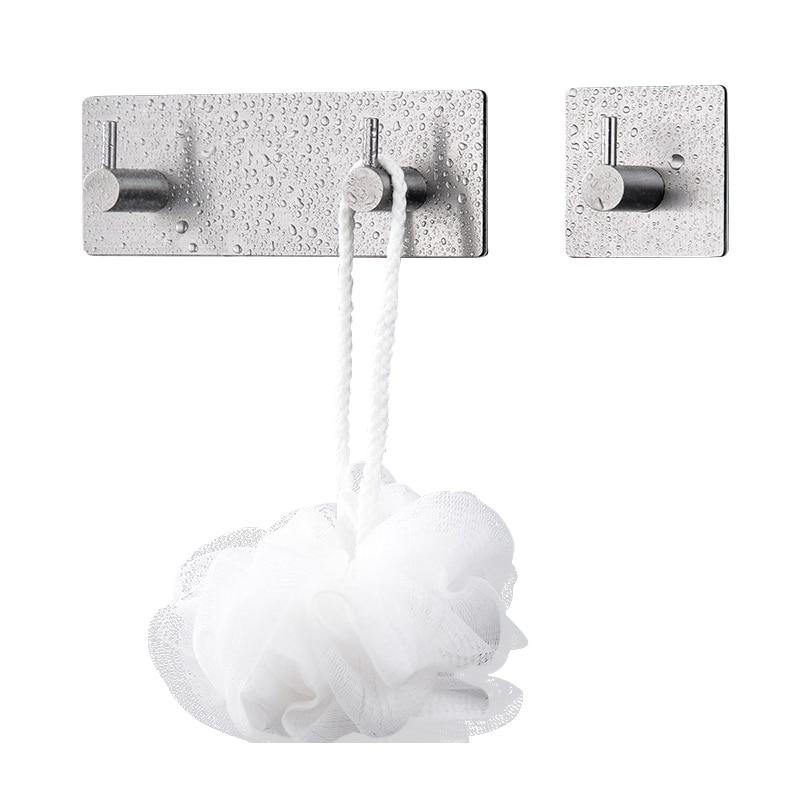 Sticker Adhesive Stainless Steel Hooks