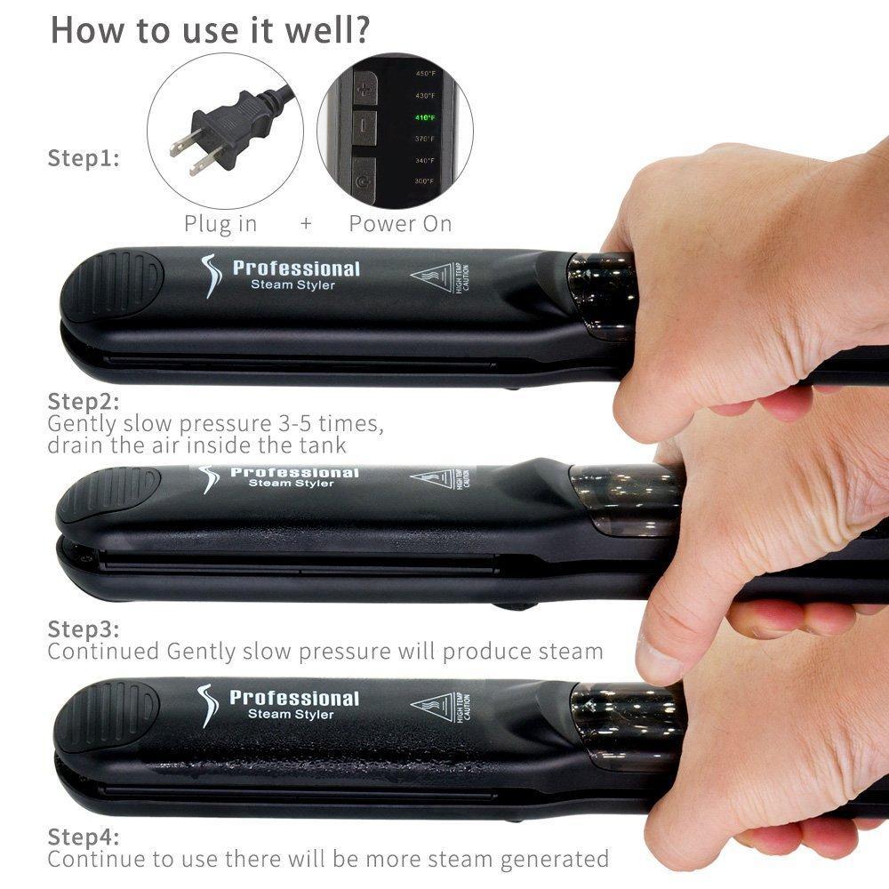 Professional Steam Hair Straightener