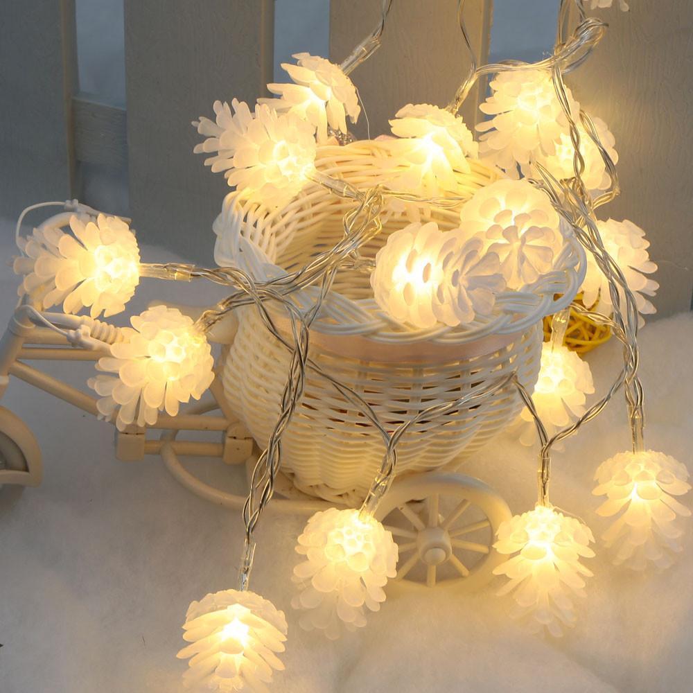 Home Decor LED Warm Pinecone Lamp