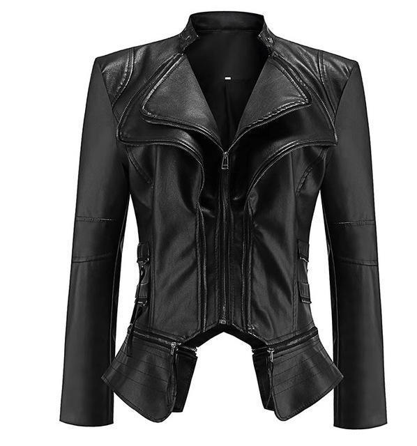 2018 Coat HOT Faux Leather Jacket