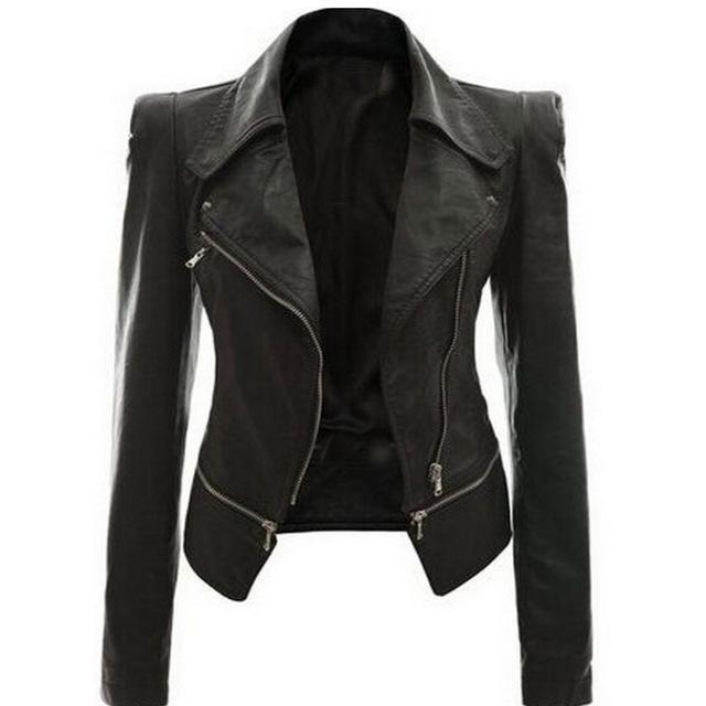 2018 Coat HOT Faux Leather Jacket