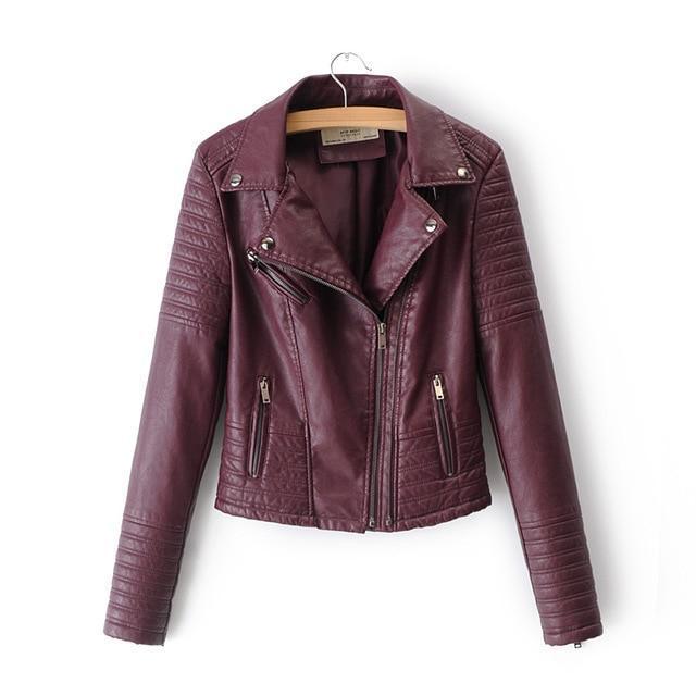 Smooth Motorcycle Faux Leather Jackets