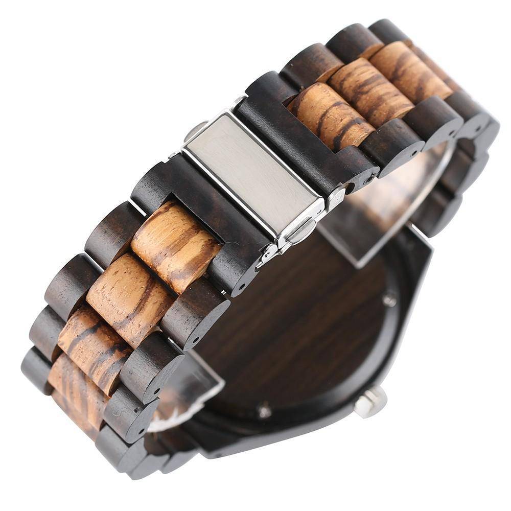 Bamboo Wooden Watch -  Natural Wood Bracelet, Quartz