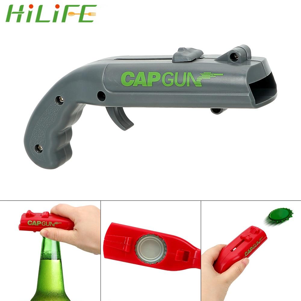 Bottle Cap Opener Spring Catapult Launcher Gun