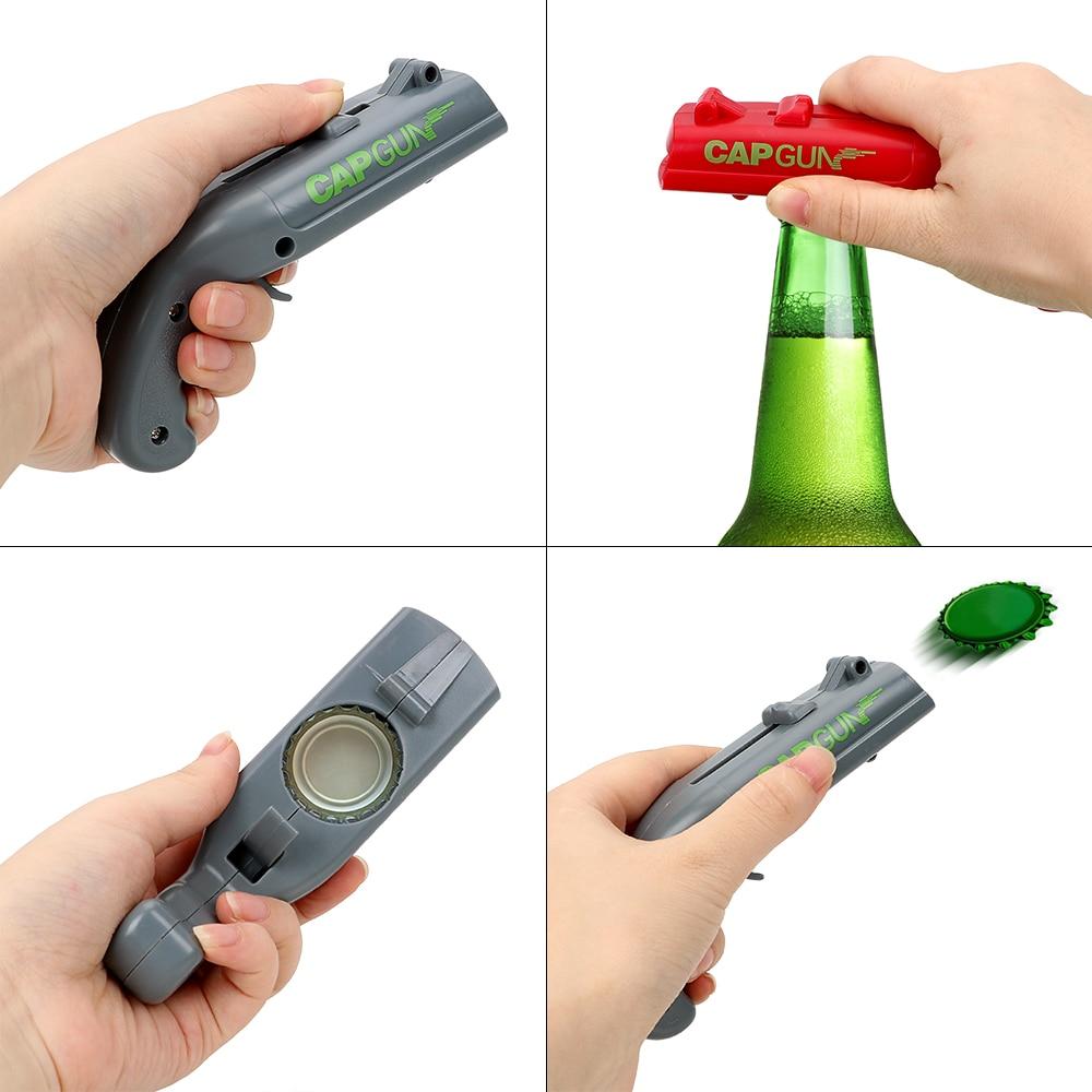 Bottle Cap Opener Spring Catapult Launcher Gun
