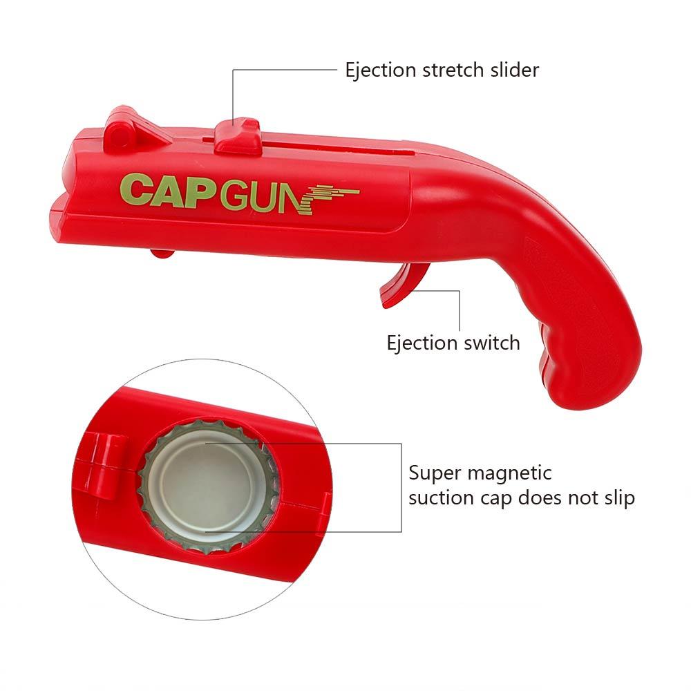 Bottle Cap Opener Spring Catapult Launcher Gun