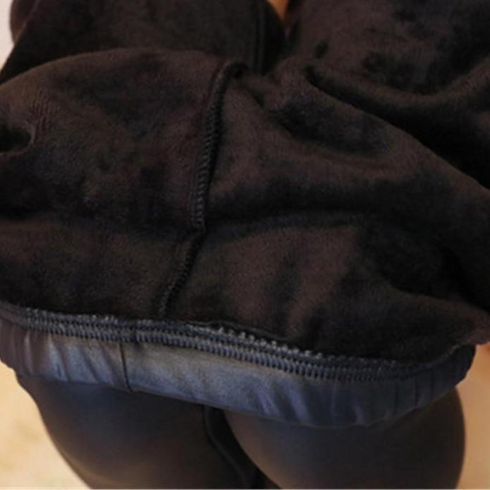 Women Faux Leather Tights Stretchy Skinny Joint Leggings Pants