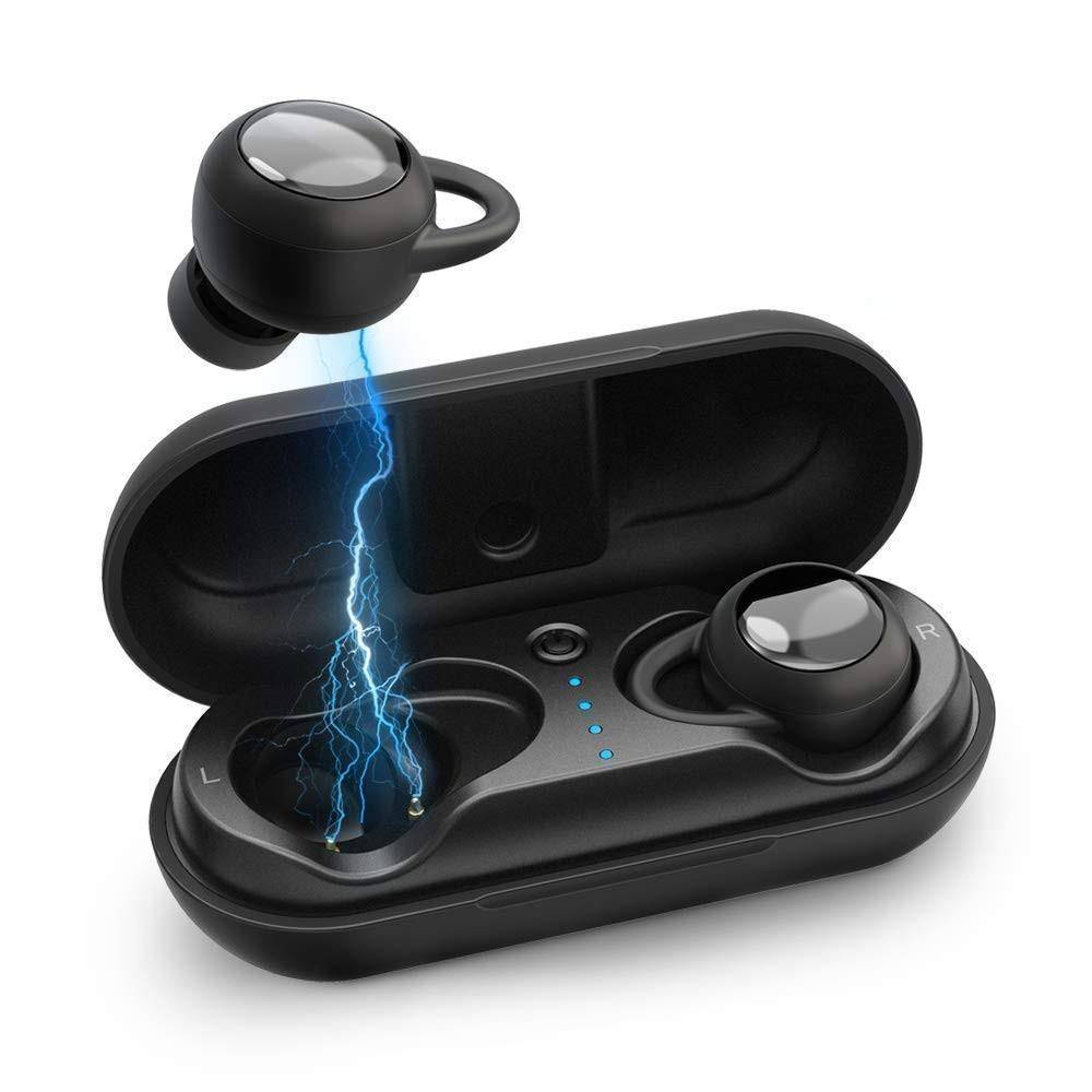 Bluetooth 5.0 Wireless Earbuds, IPX7 Waterproof With Charging Case