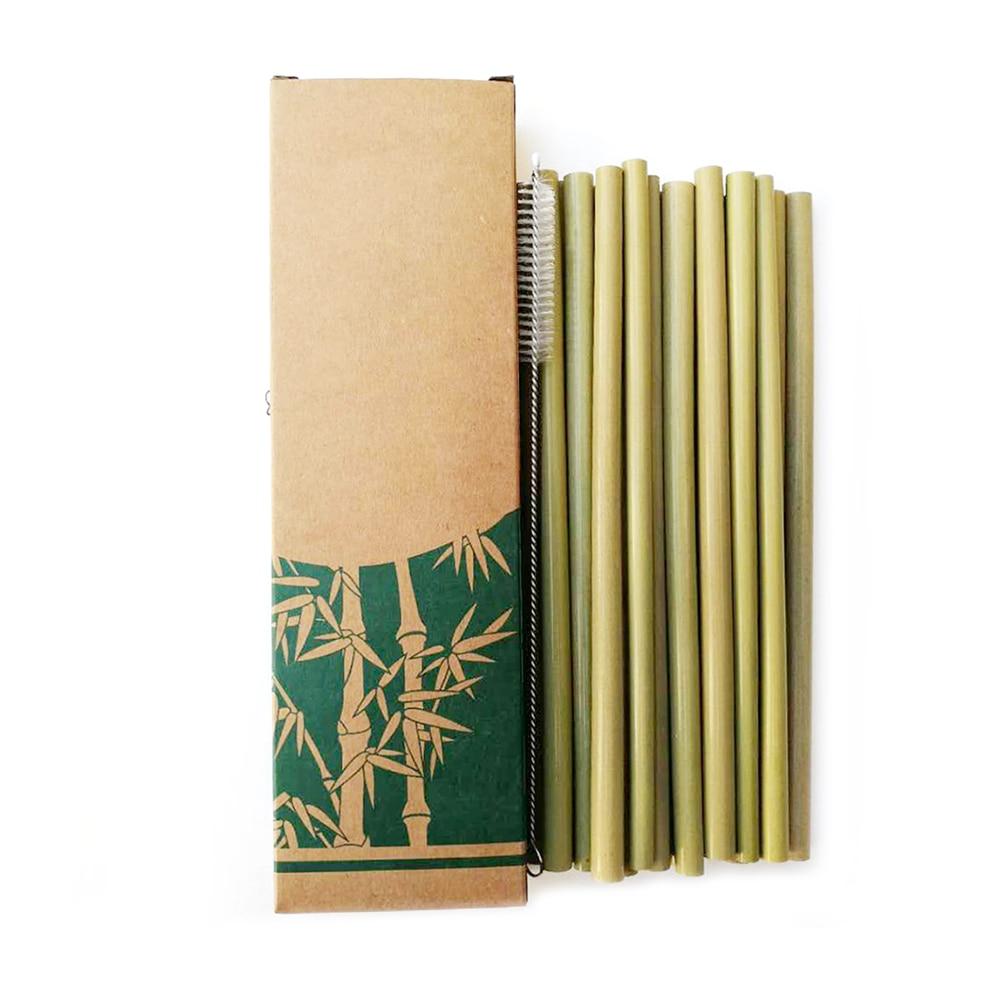 Bamboo Drinking Straws (10 pack) - Reusable & Eco-Friendly