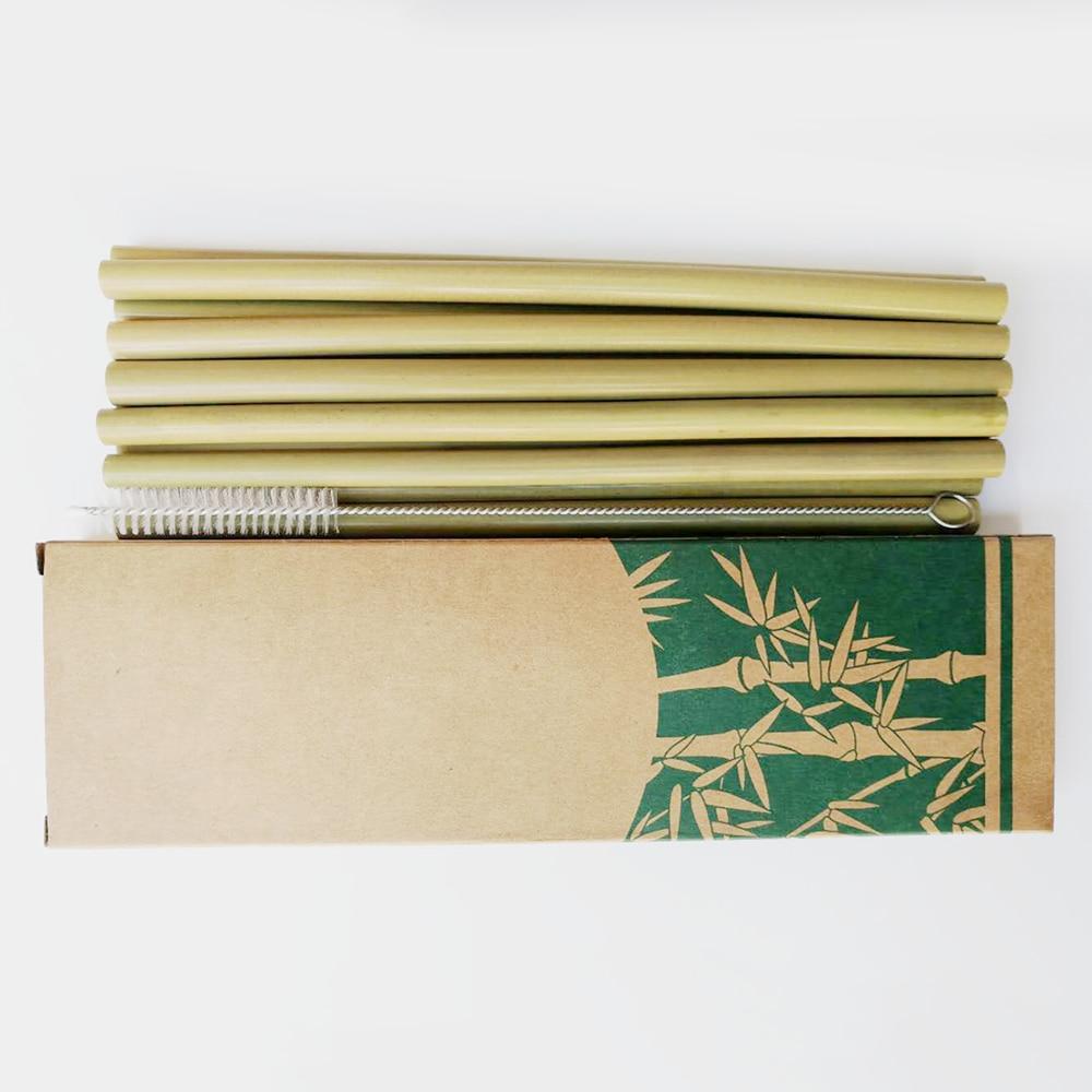 Bamboo Drinking Straws (10 pack) - Reusable & Eco-Friendly