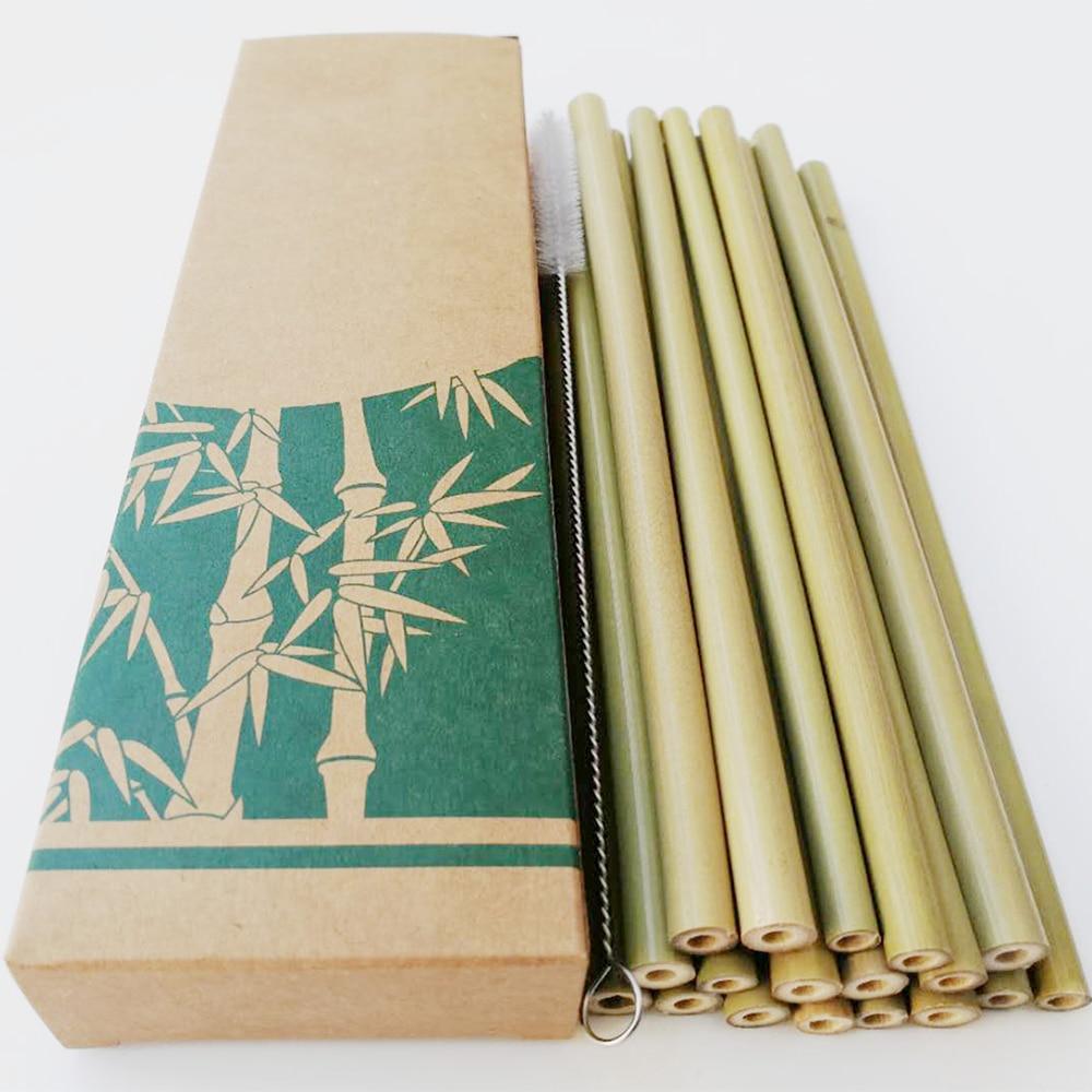 Bamboo Drinking Straws (10 pack) - Reusable & Eco-Friendly