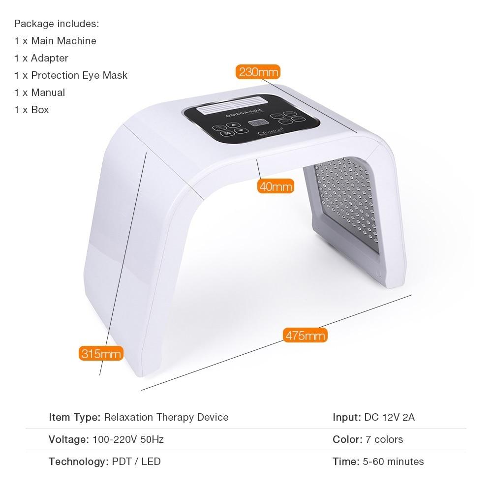 LED Light Therapy Skin Spa Rejuvenation Photon Device