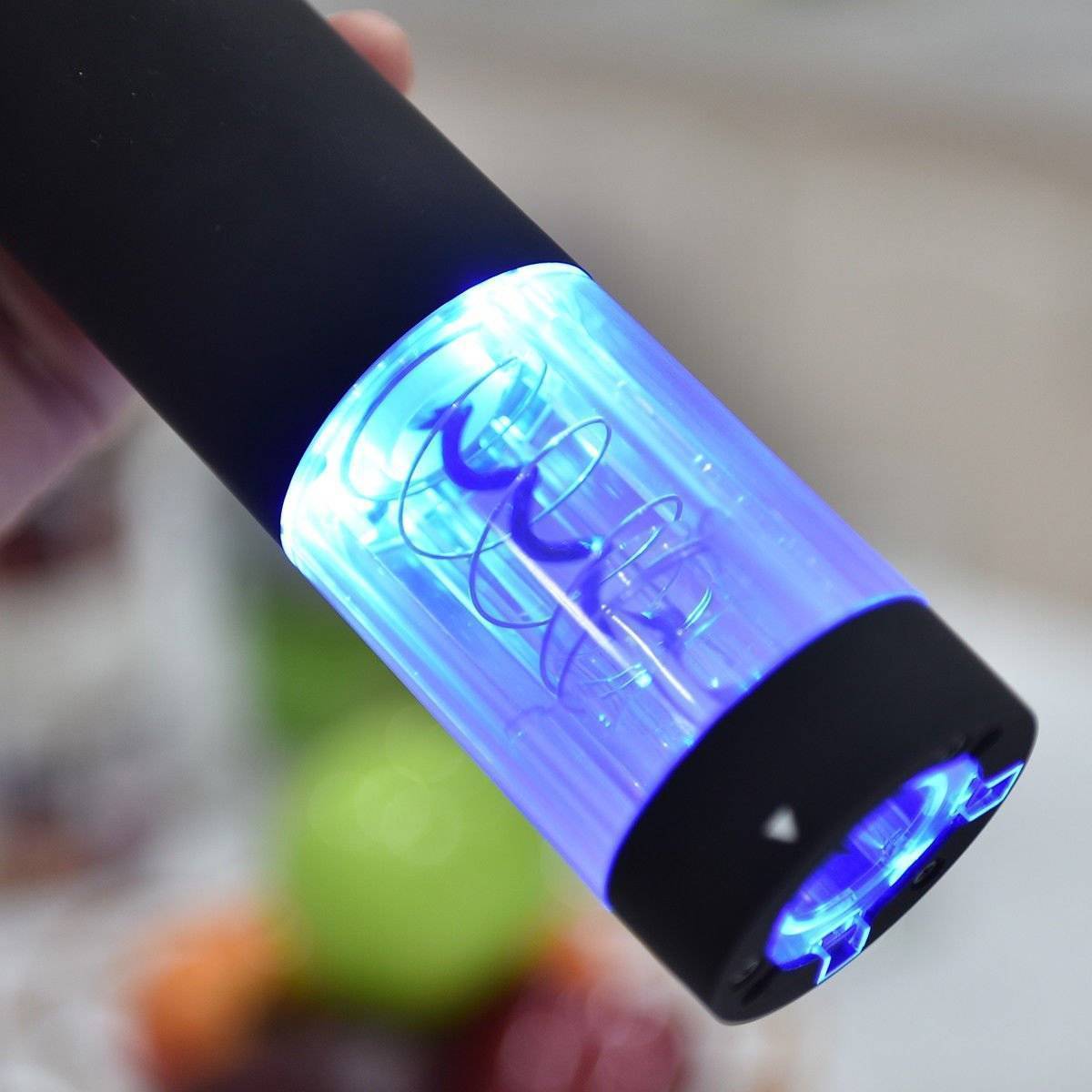 Electric Wine Opener with Foil Cutter and LED Light