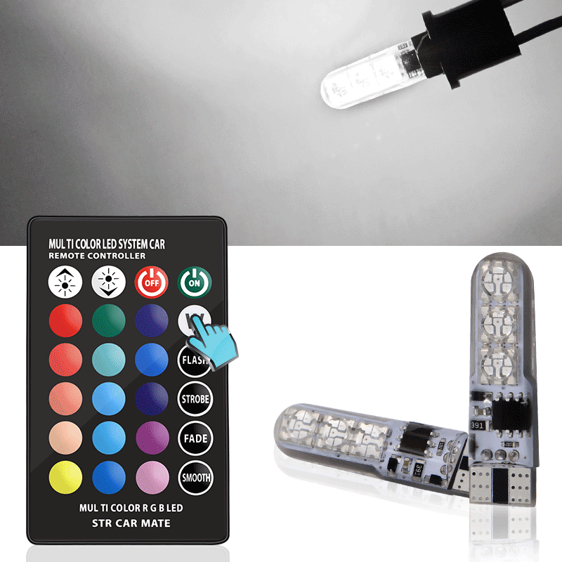 Multi-color Car LED Lights with Remote Control 194 168 501