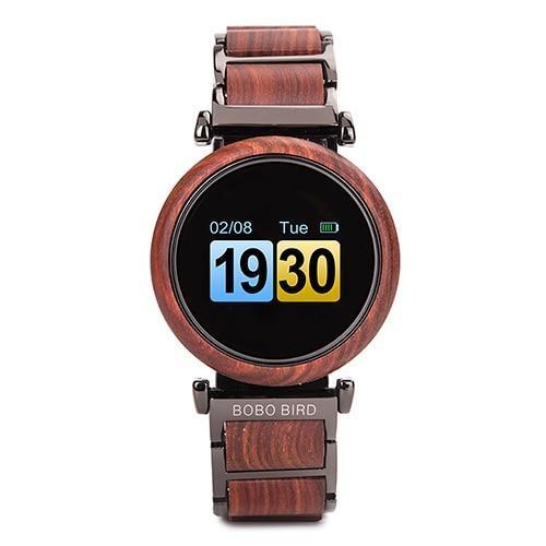 Touch Screen Wooden Watch For Men and Women in Wood Gift Box