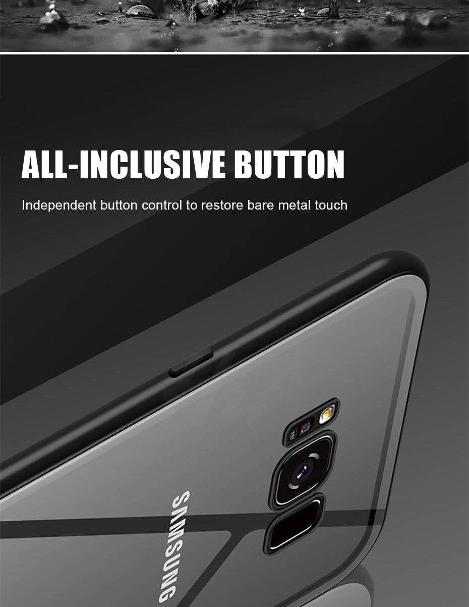 2019 New Magnetic Absorption Glass Cover Case for Samsung Galaxy S9 S8 Plus S7 Edge Note 9 8