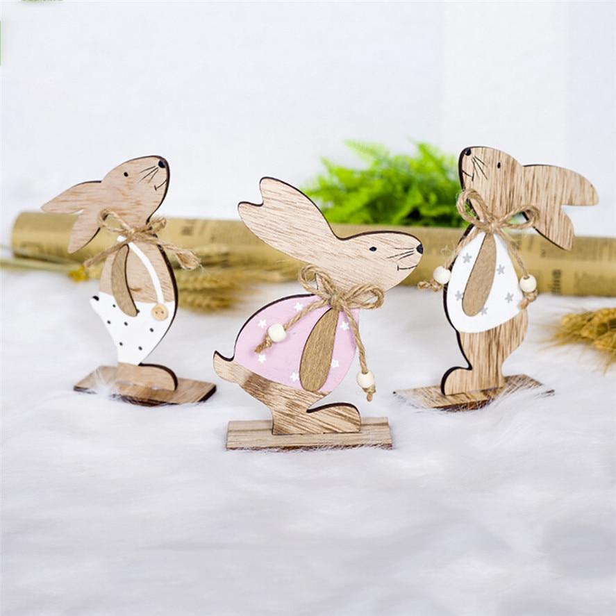 Easter Wooden Rabbit Decorations