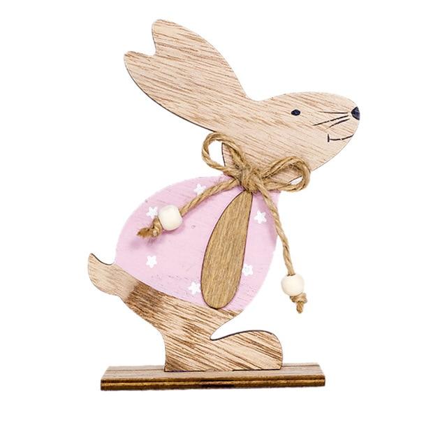 Easter Wooden Rabbit Decorations